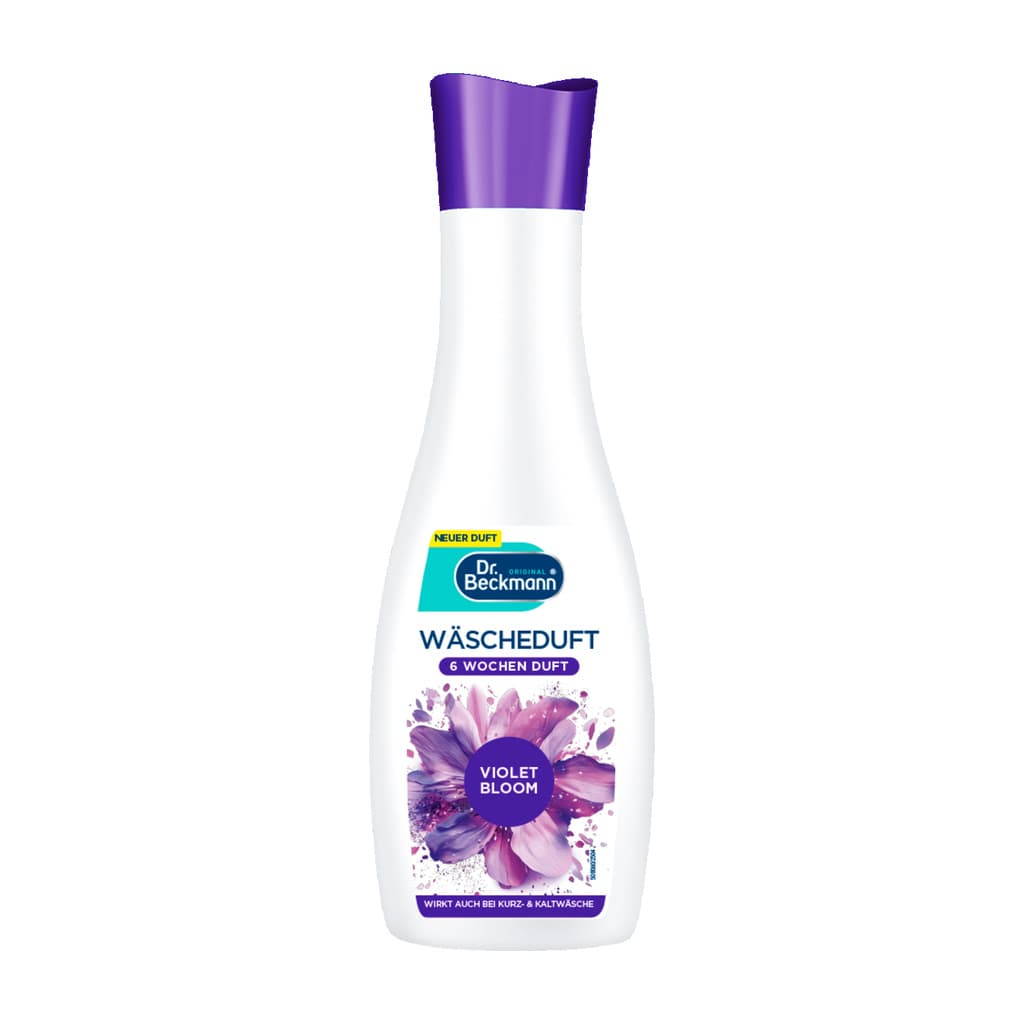 Dr. Beckmann Wäscheduft Violet Bloom течен парфюм за пране и сушилня с аромат на теменужки 250 мл