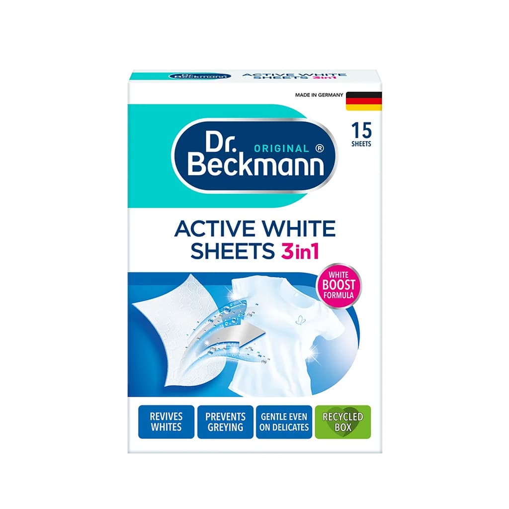 Dr. Beckmann Aktiv-Weiss Tücher 3in1 кърпички за бяло пране 15 бр.
