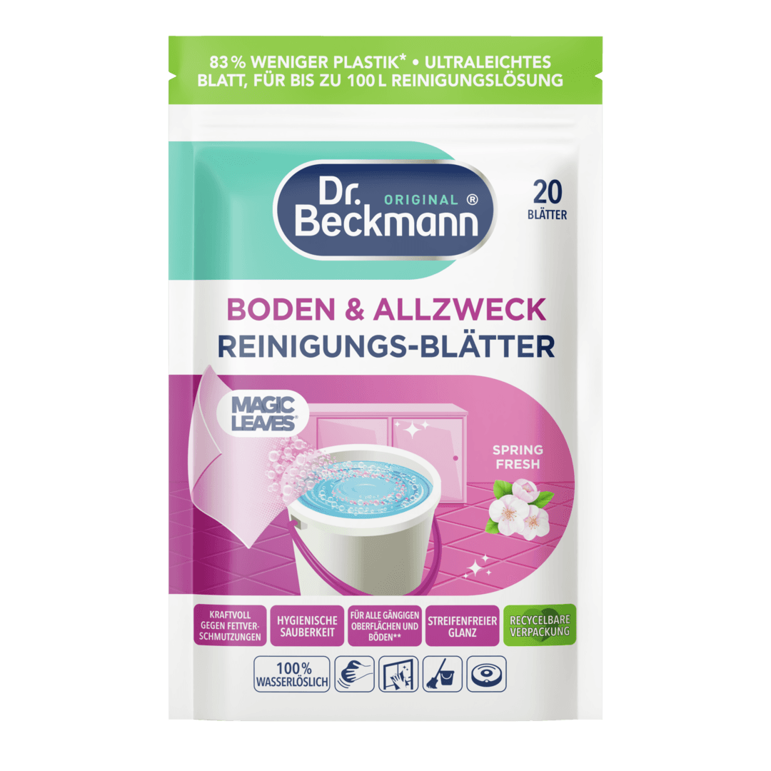 Dr. Beckmann Boden & Allzweck Reinigungs-Blätter Spring Fresh – пакет 20 бр.