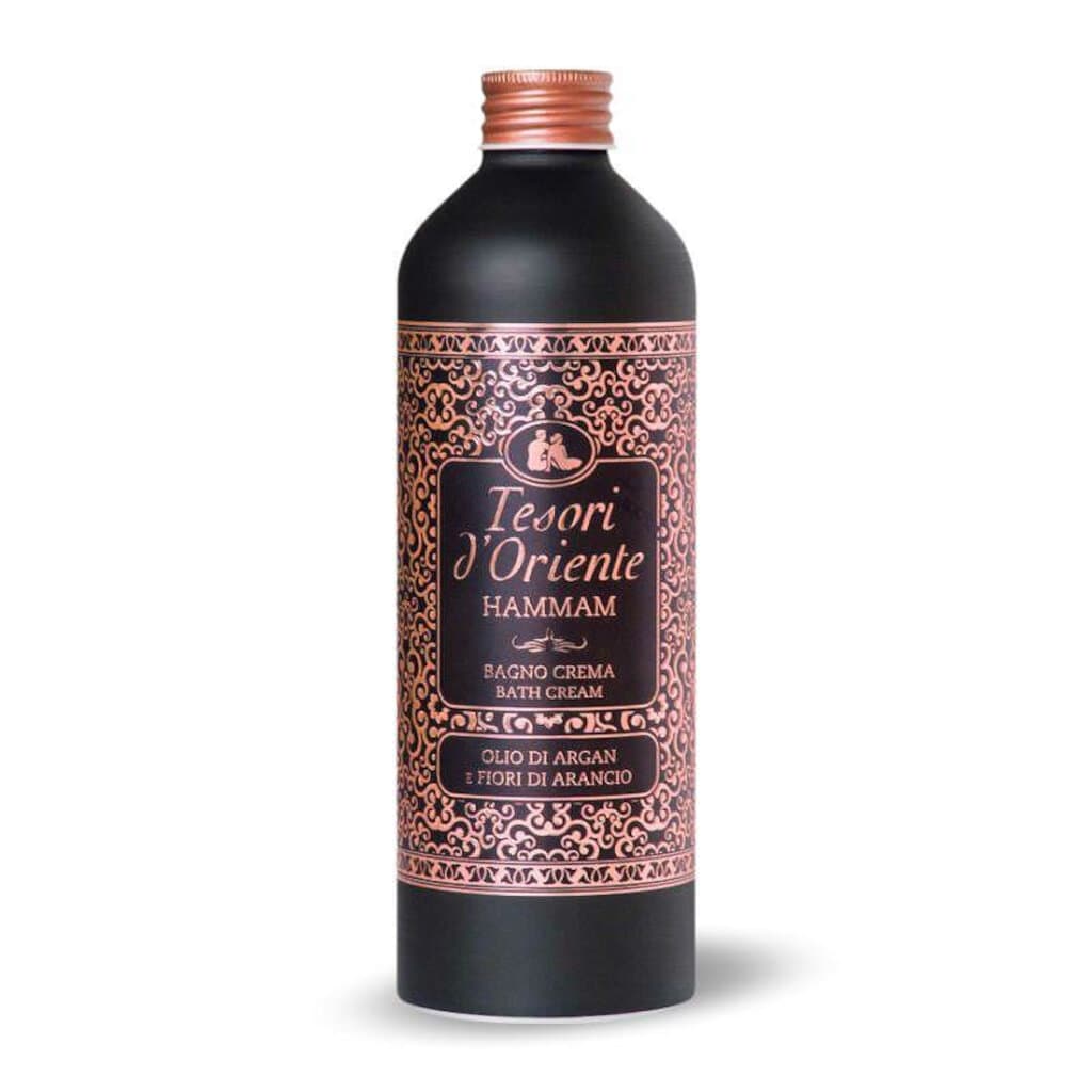Tesori d'Oriente Hammam Bath Cream в елегантна опаковка, крем за вана с аромат на Хамам.
