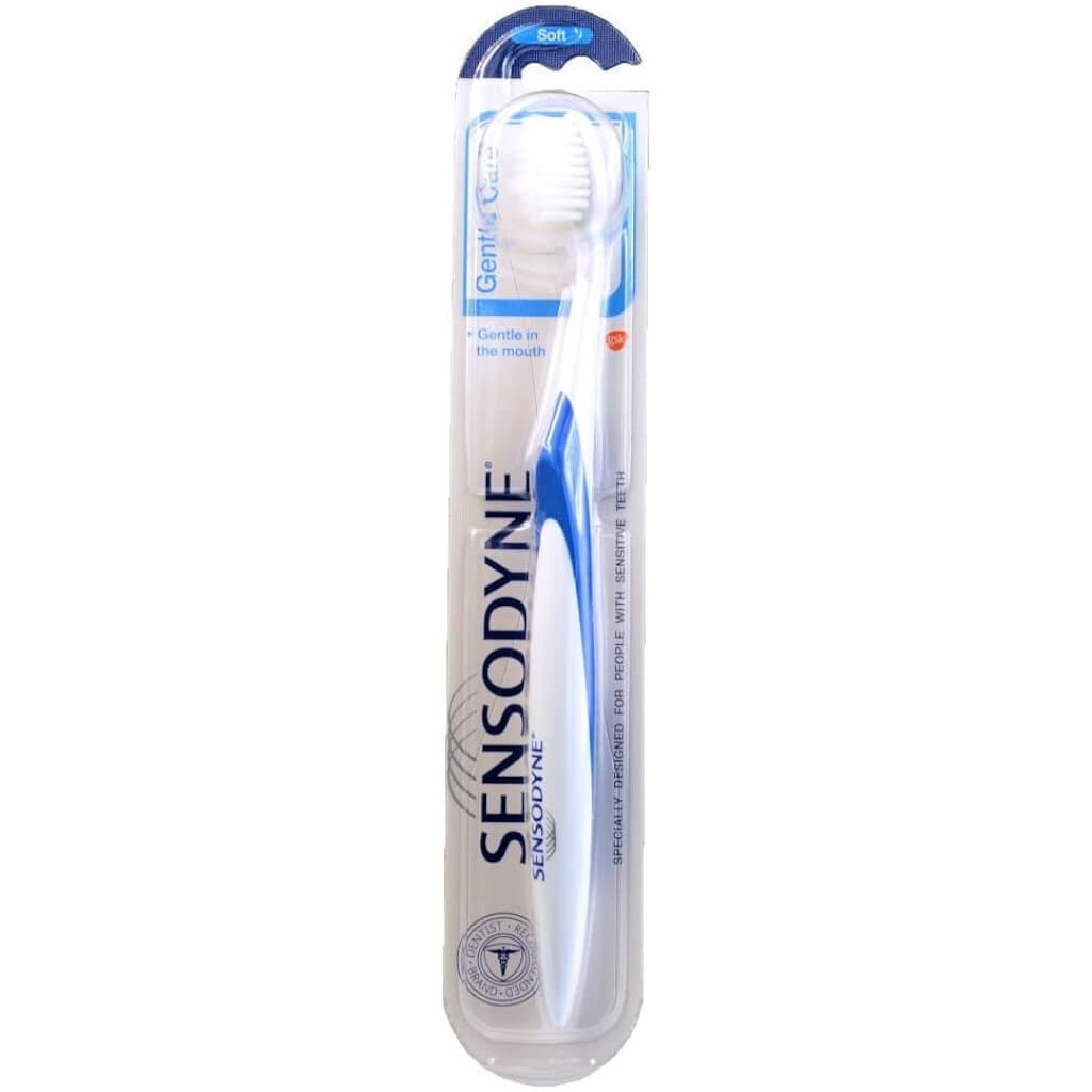 Четка за зъби Sensodyne Gentle с меки влакна – Преден изглед на опаковката.
