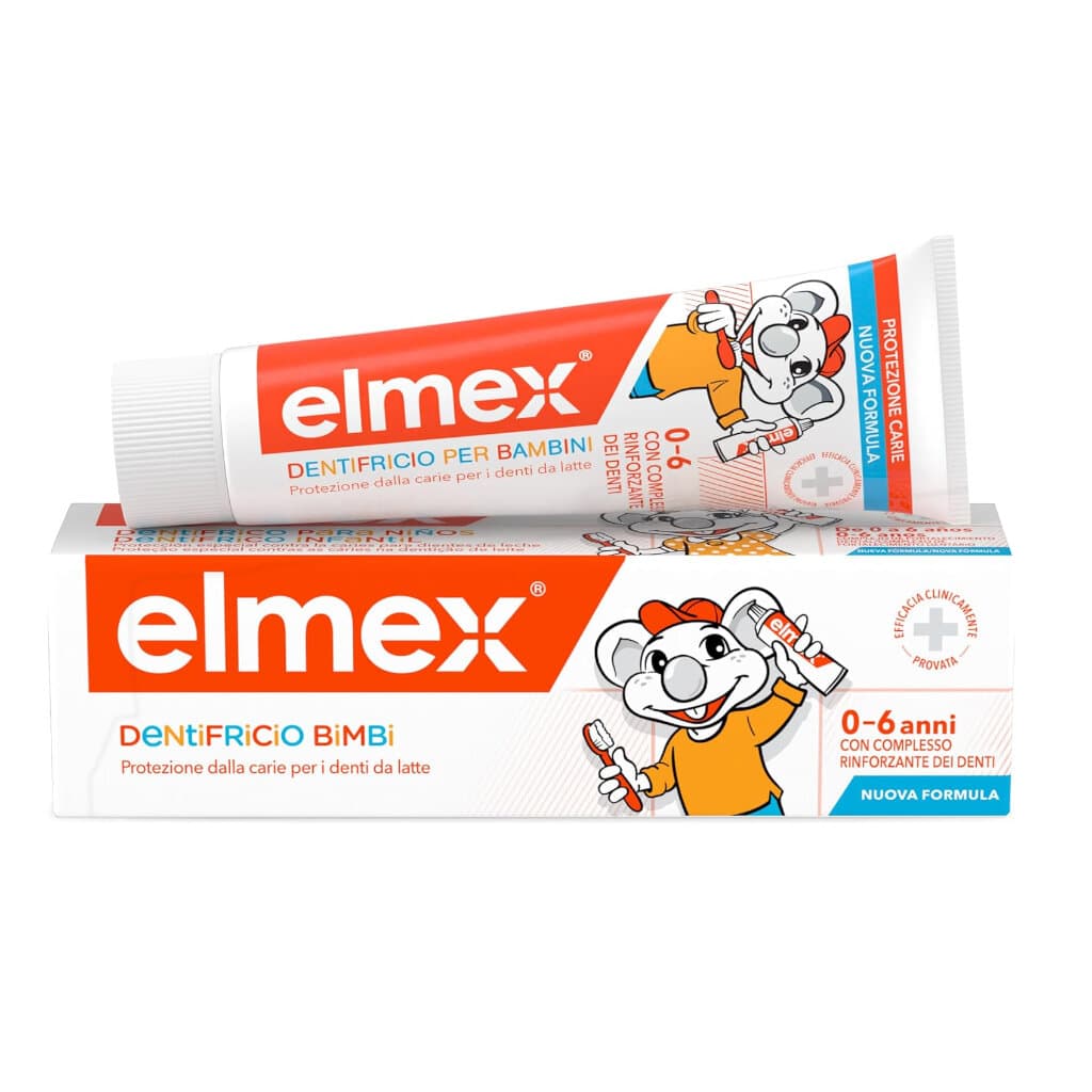Elmex® Kids – Паста за зъби за деца 0-6 години с Neo-Aminex технология. Грижа за млечните зъби – защита и реминерализация с Elmex® Kids.