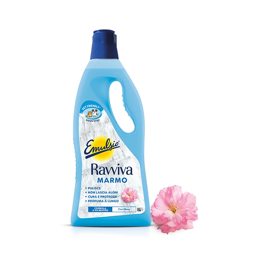 Emulsio Ravviva Marmo e Pietre Naturali Fiori Rosa препарат с неутрално pH 1 л