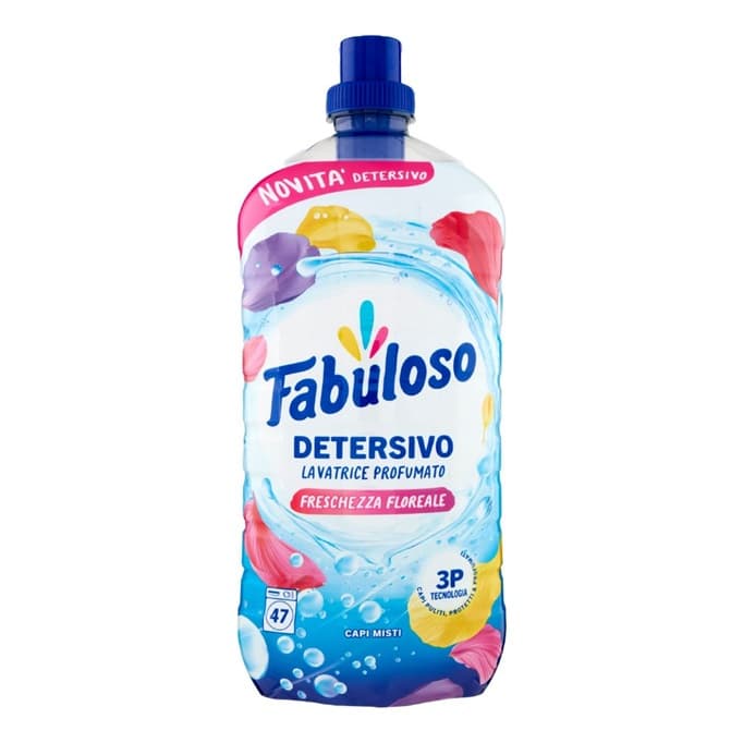 Fabuloso Detersivo Lavatrice Profumato Freschezza Floreale течен препарат за смесено пране 1,9 л за 47 пранета