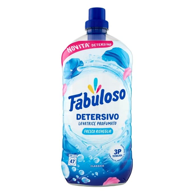 Fabuloso Detersivo Lavatrice Profumato Fresco Risveglio Classico течен препарат за пране 1,9 л за 47 пранета