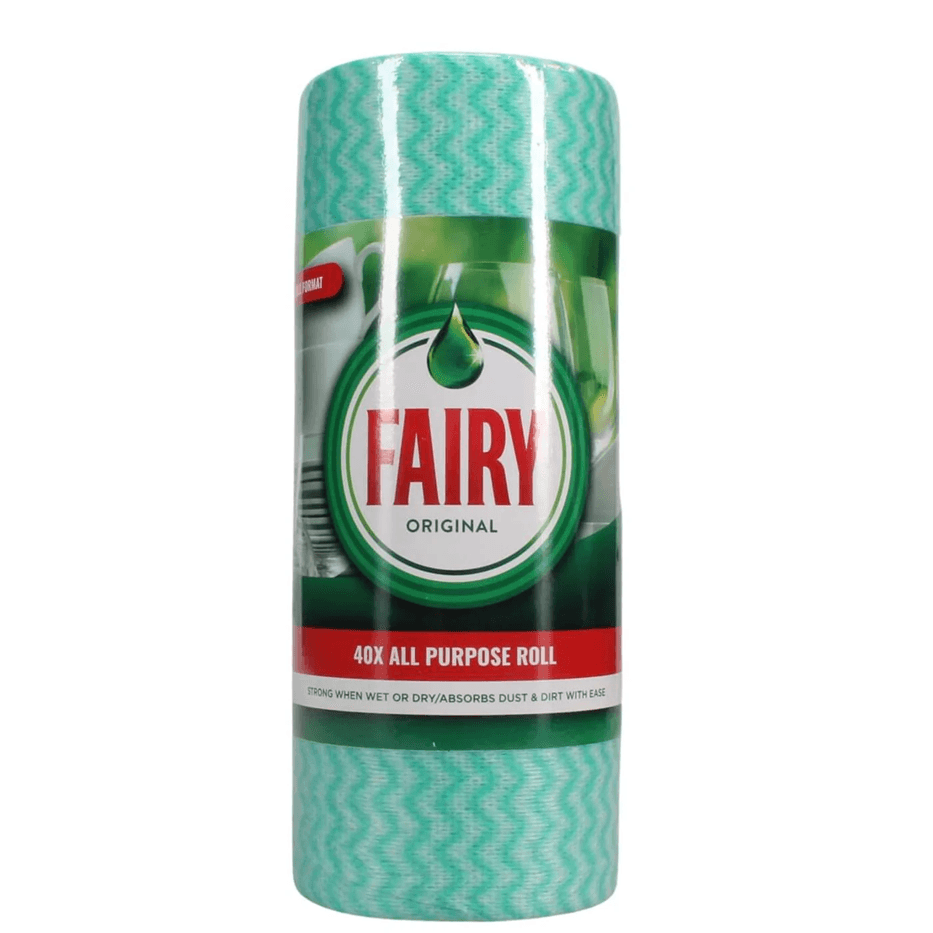 Опаковка Fairy All-Purpose Cloth Roll – 40 листа