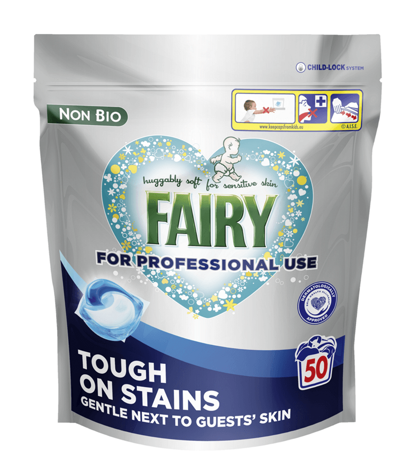 Fairy Non-Bio Professional Pods – капсули за пране за чувствителна кожа, 50 пранета