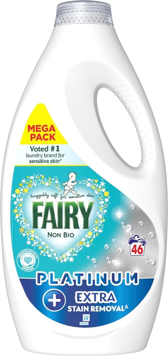 Fairy Non Bio Platinum Extra Stain Removal 46 пранета