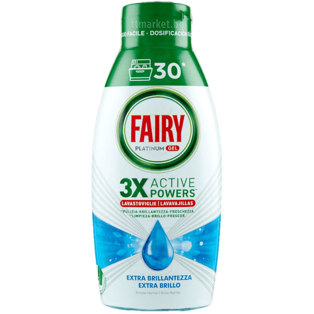 Fairy Platinum Гел за Съдомиялна Classic 30 дози