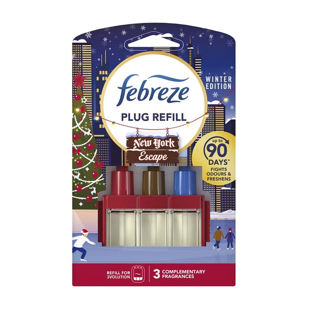 Febreze 3Volution New York Escape Winter Edition пълнител за електрически ароматизатор 20 мл