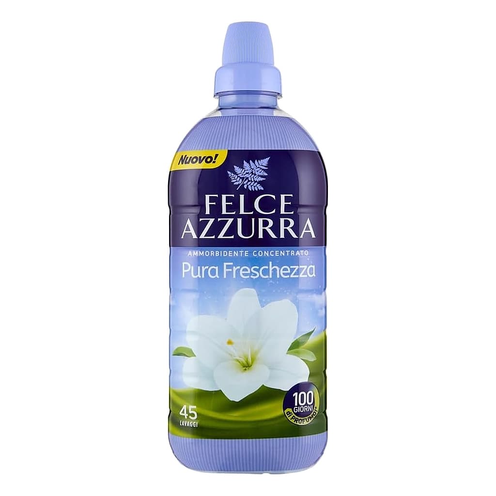 Felce Azzurra Pura Freschezza концентриран омекотител 900 мл за 45 пранета с до 100 дни аромат
