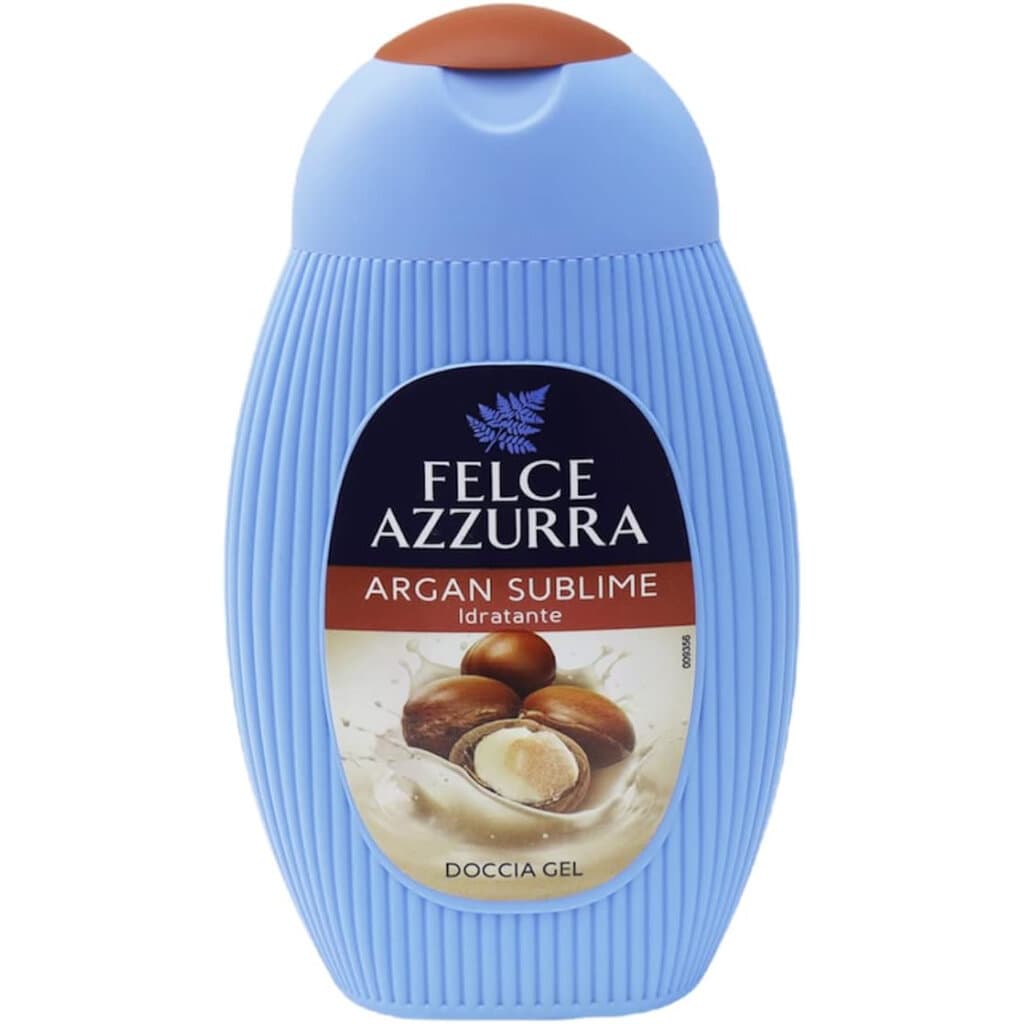 Душ гел Felce Azzurra – Argan Sublime – 250 мл – Преден изглед на опаковката.