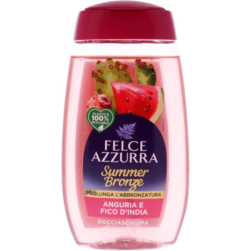 "Felce Azzurra Doccia SummerBronze Anguria e Fico d'India – предна страна на опаковката, 250 мл"