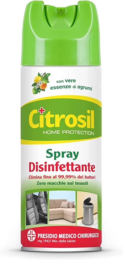 Citrosil Home Protection Spray Disinfettante в опаковка, показваща предната страна с основна информация.