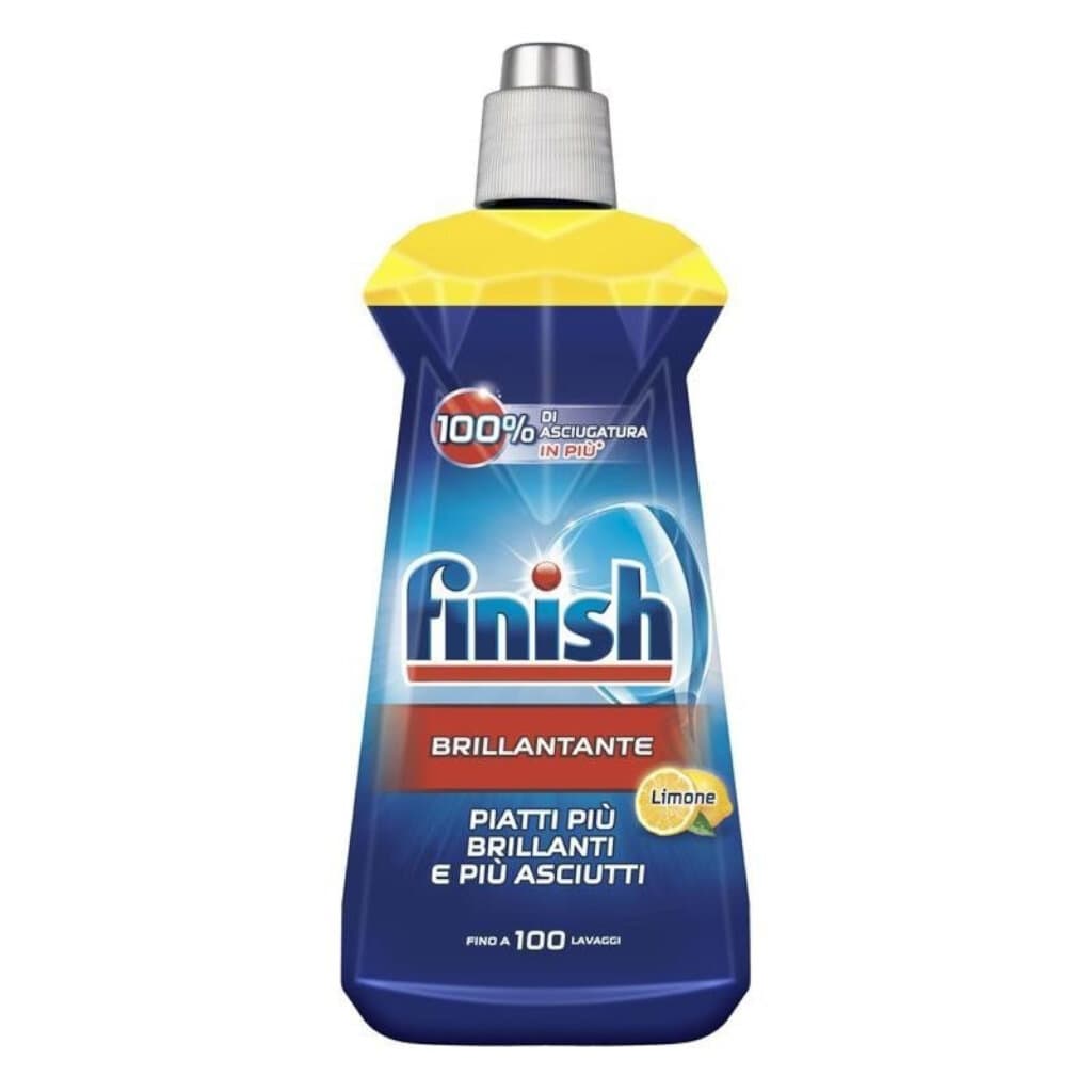 Опаковка и преден изглед на Finish Brillantante Limone | Гланц за Изплакване със Свеж Аромат на Лимон