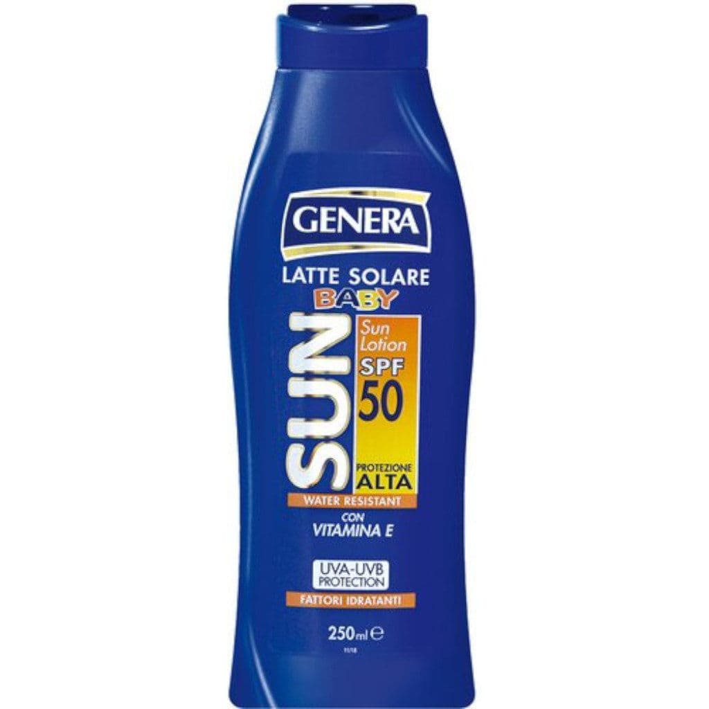 Опаковка на Genera Sun Baby Sun Lotion SPF 50.
