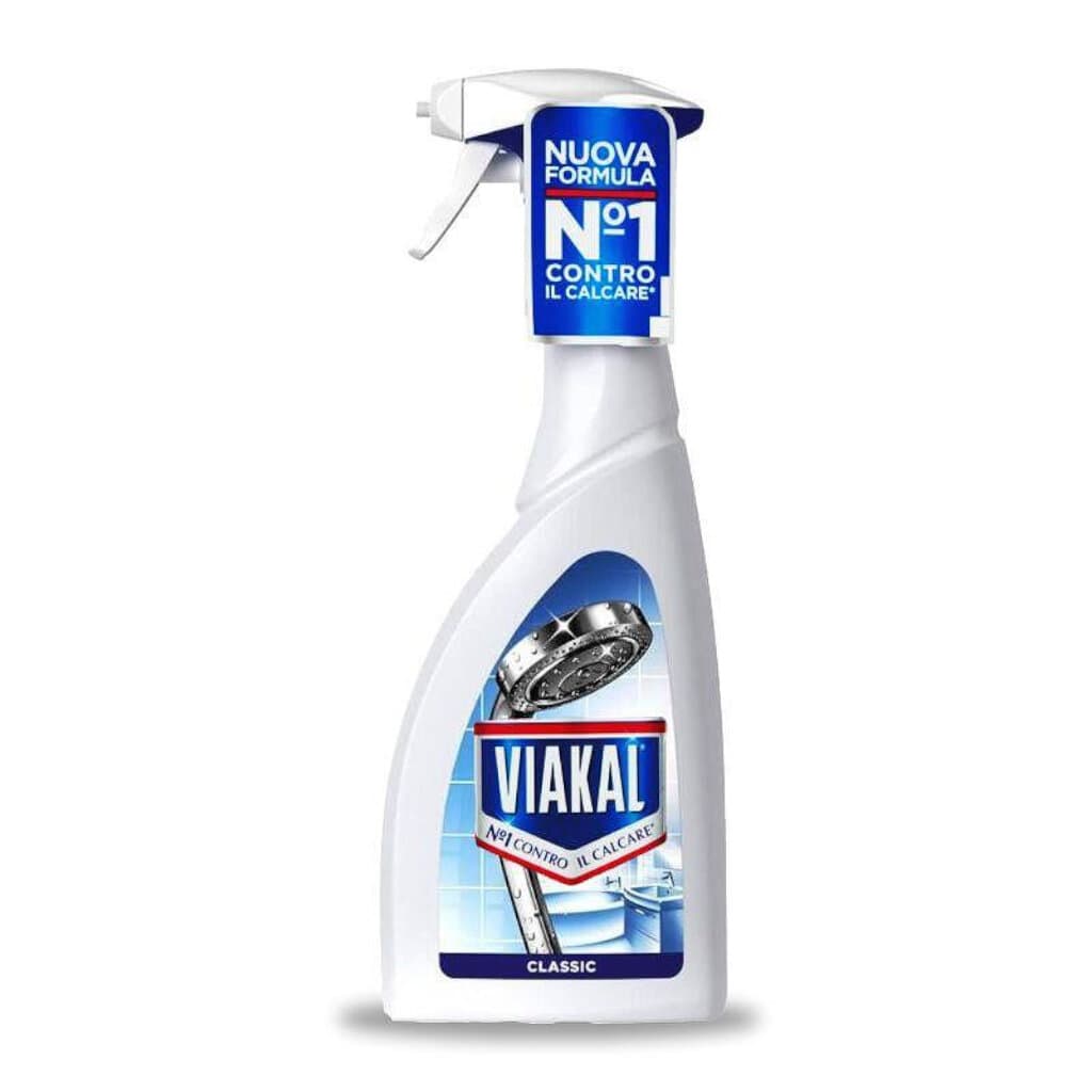 Viakal Spray – 470 мл – Преден изглед на бутилката с информация за продукта.