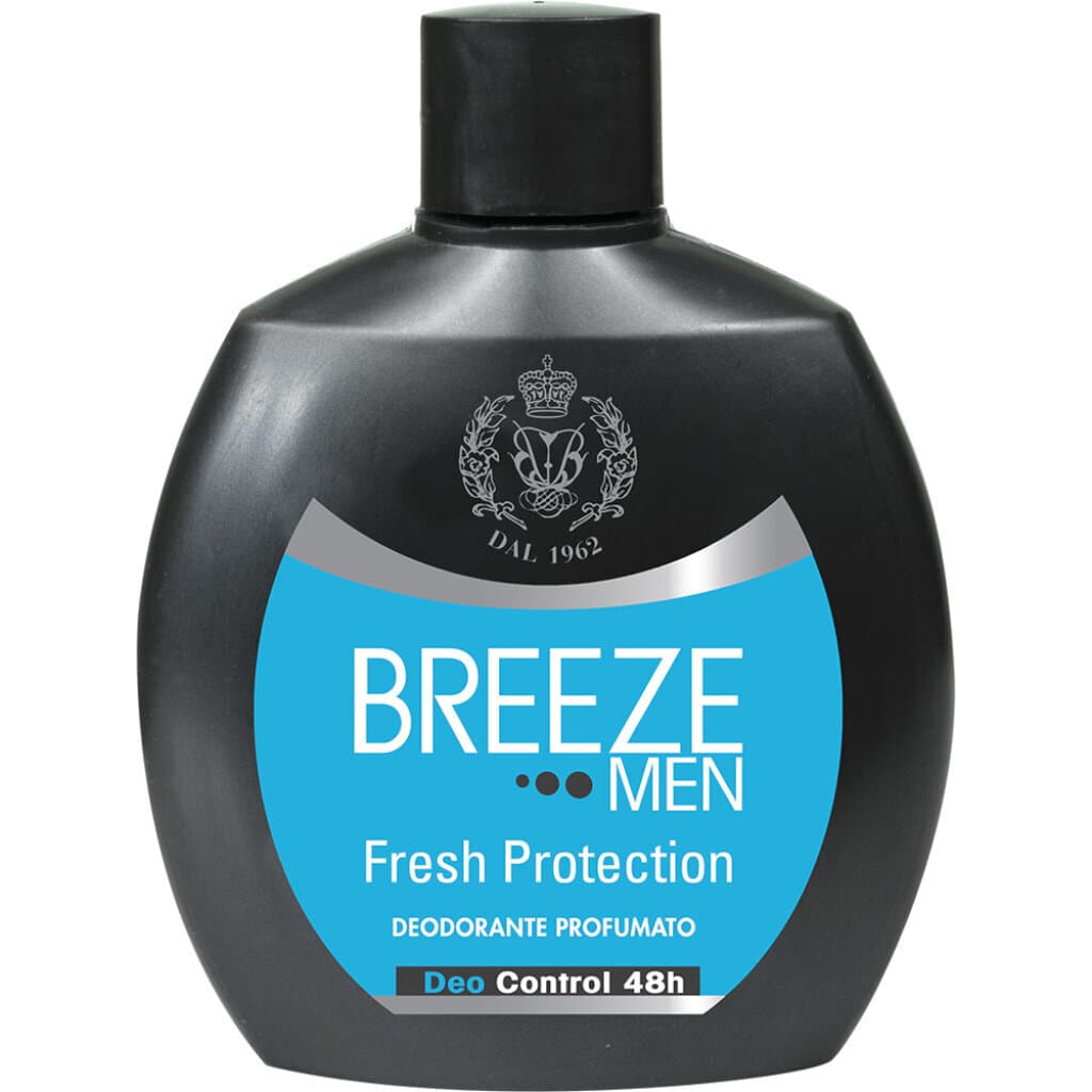 Предна част на опаковка Breeze Men Fresh Protection Deodorant, 100 мл.