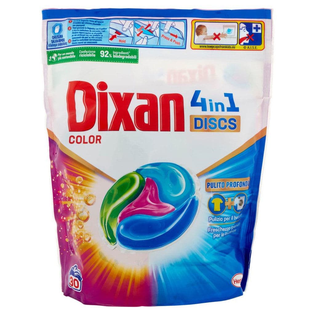Капсули Dixan Discs 4 in 1 за Цветно Пране 30 бр