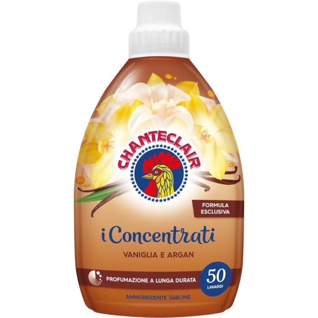 Chanteclair Ammorbidente I Concentrati Vaniglia e Argan в опаковка, показваща предната страна с основна информация.