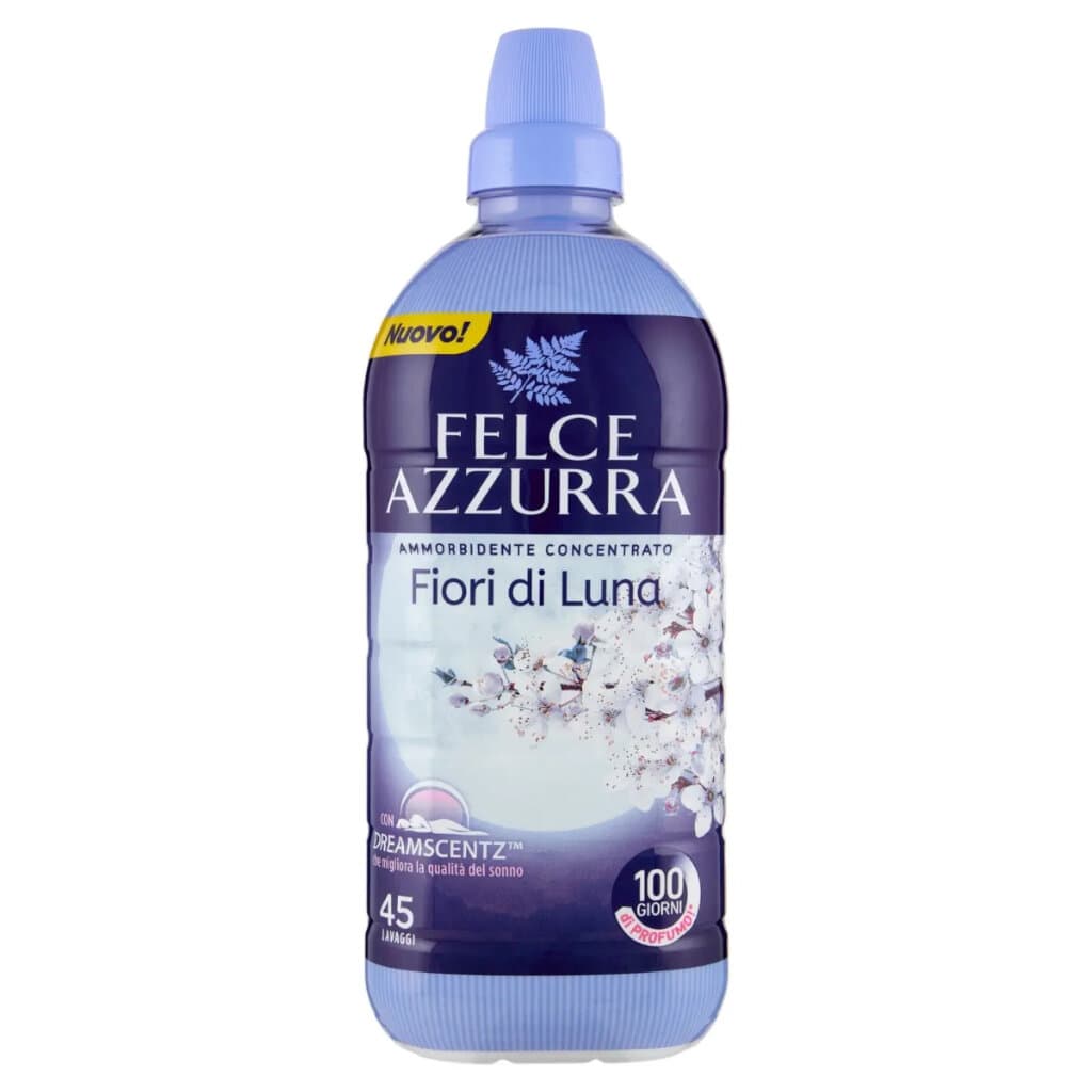 Felce Azzurra Концентриран омекотител – Fiori di Luna, 900 мл – предна част на бутилката.