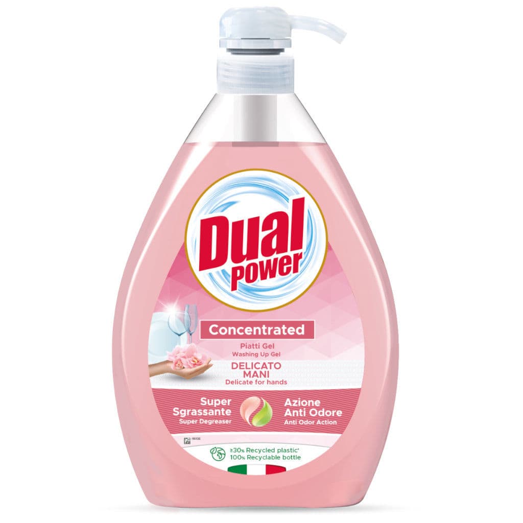Dual Power Piatti Gel Concentrato Delicato Mani - опаковка, показваща предната страна с основна информация.