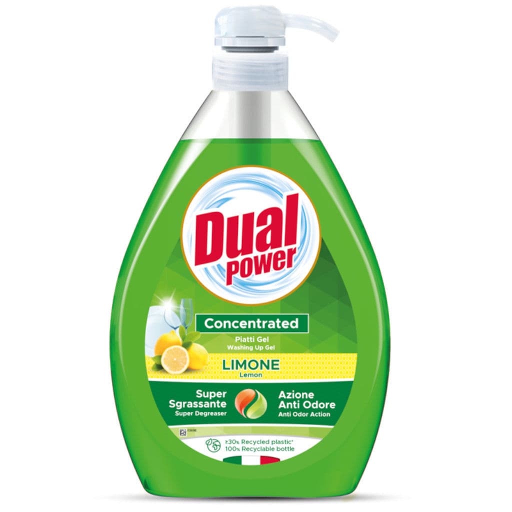 Dual Power Piatti Gel Concentrato Limone - опаковка, показваща предната страна с основна информация.