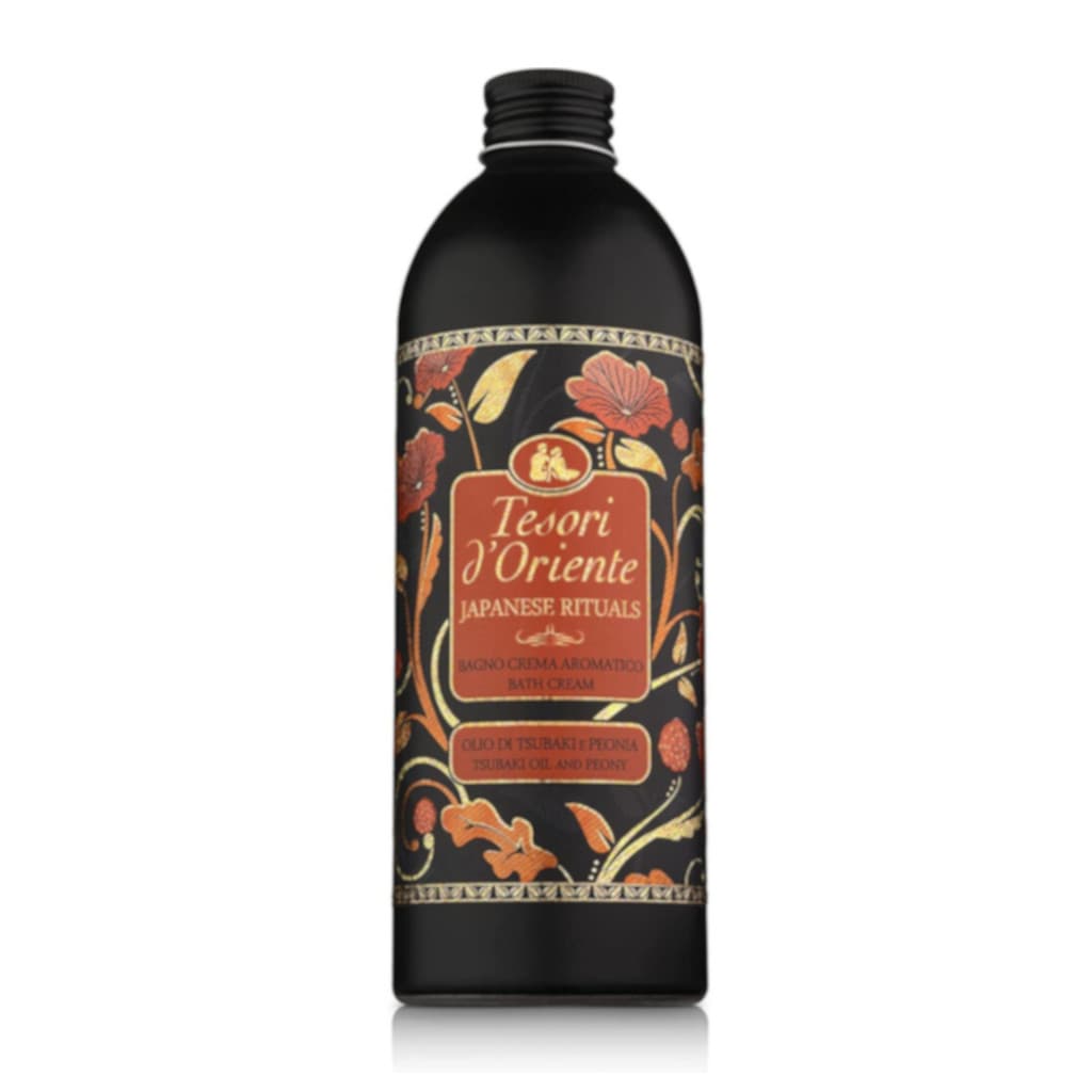 Tesori d'Oriente Japanese Spa Bath Cream в елегантна опаковка, крем за вана с японски аромат.
