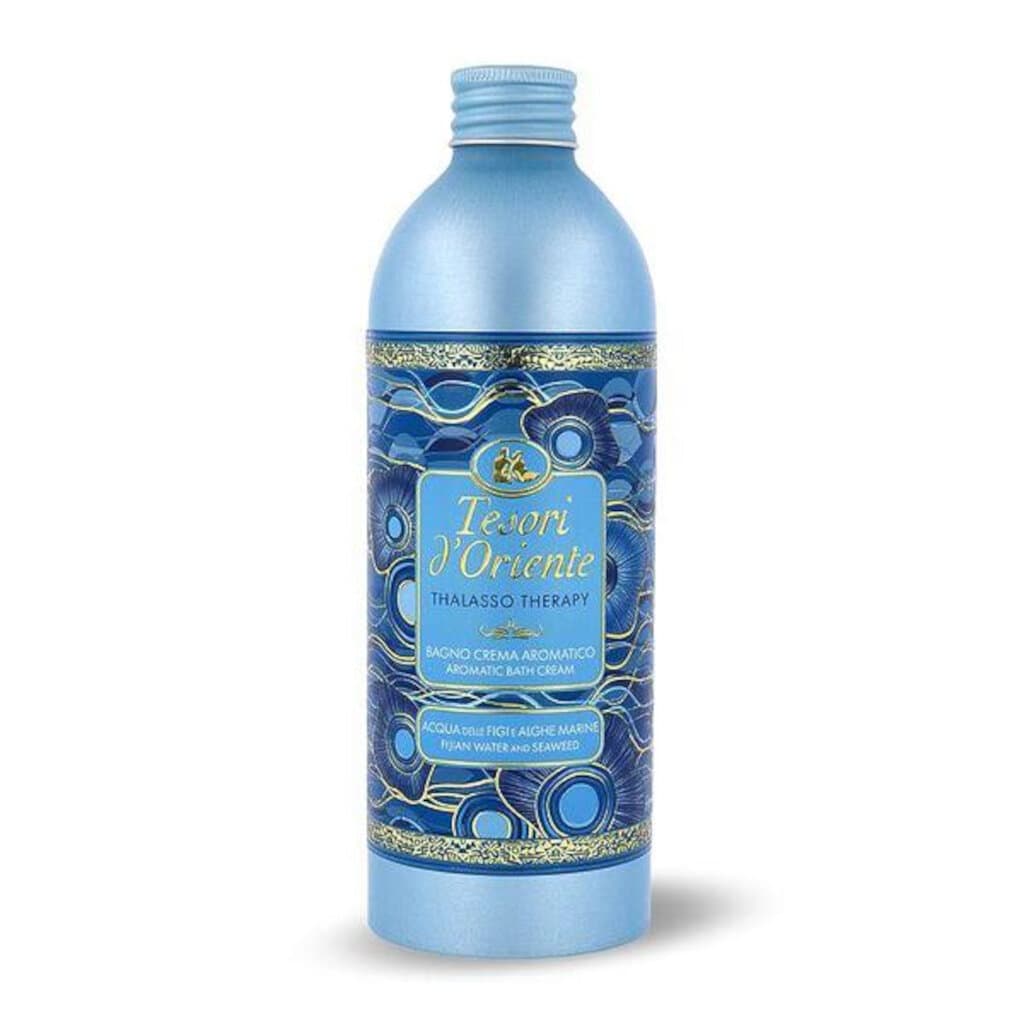Tesori d'Oriente Thalasso Therapy Bath Cream в елегантна опаковка, крем за вана с морски минерали.