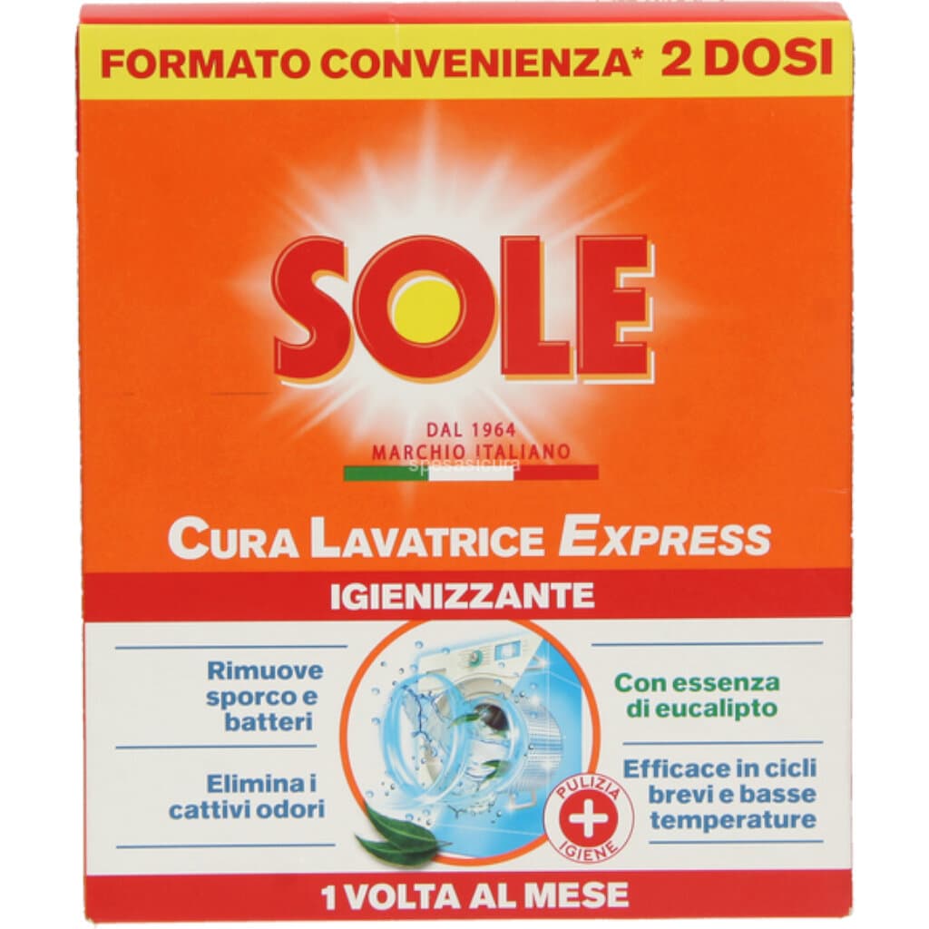 Sole Cura Lavatrice Express Igienizzante – Преден изглед на опаковката.
