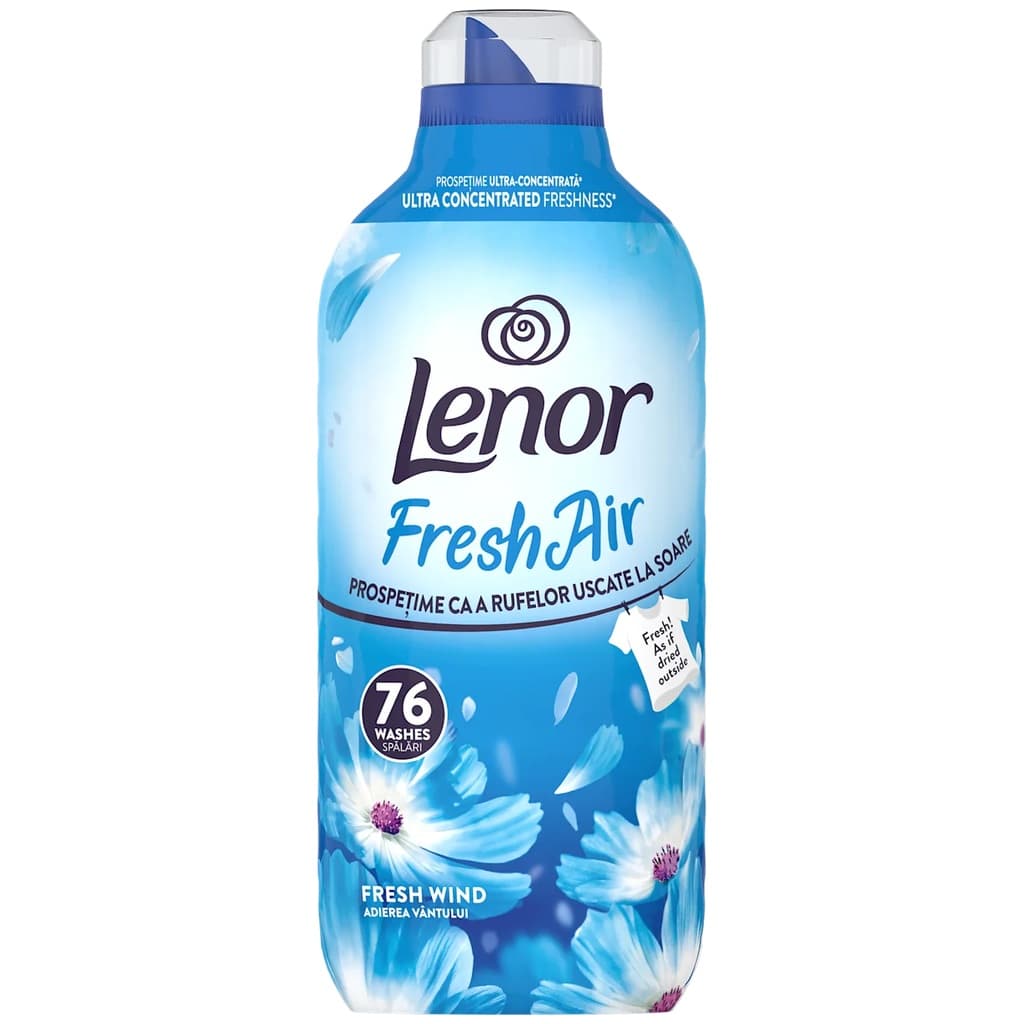 Lenor Fresh Air Fresh Wind ултраконцентриран омекотител със свеж морски аромат за 76 пранета
