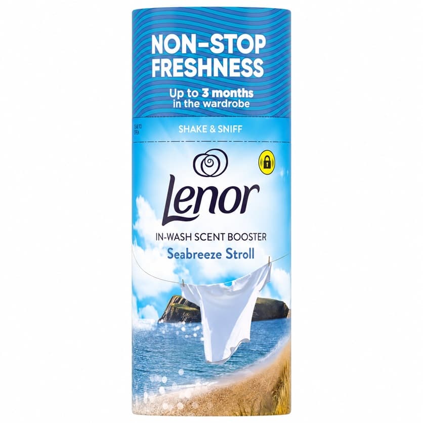 Lenor Seabreeze Stroll In-Wash Scent Booster парфюмни перли за пране с морска свежест до 3 месеца 155 г