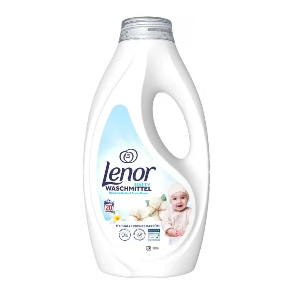 Lenor Sensitiv Baumwollblüte & Tiaré-Blume с нежен аромат на памучен цвят и тиаре
