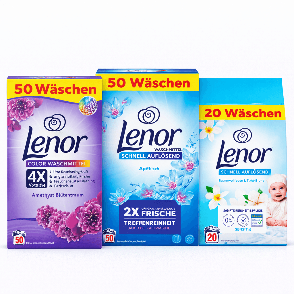 Lenor прах за пране – различни варианти