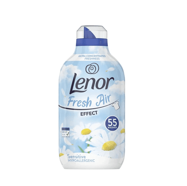 Lenor Fresh Air Sensitive – бутилка 770 ml, 55 пранета (преден изглед)