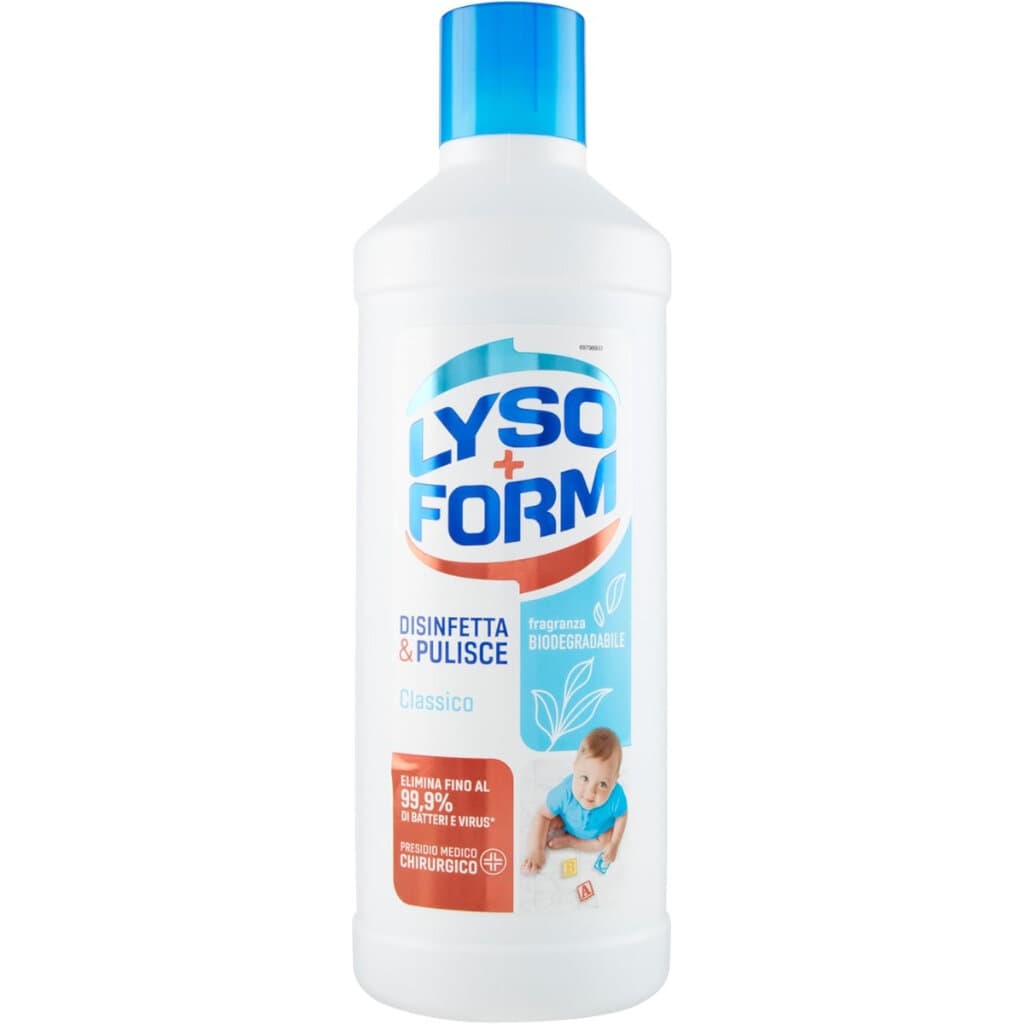 Опаковка на Lysoform Classico Detersivo Pavimenti (1100ml).