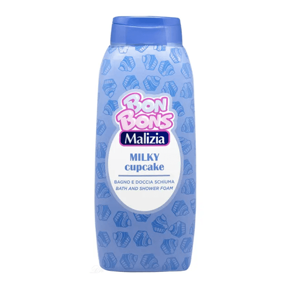 Malizia Bon Bons Milky Cupcake – бутилка 500 ml, пяна за вана и душ