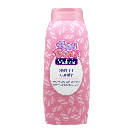 Malizia Bon Bons Sweet Candy – бутилка 500 ml, пяна за вана и душ