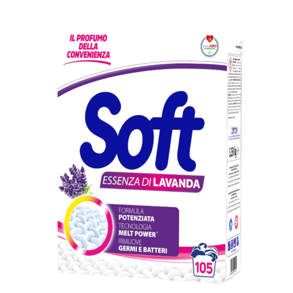 Многофункционален Прах за пране Soft Лавандула 105 пр