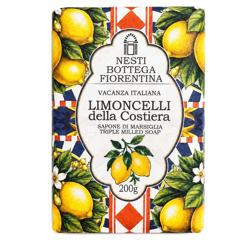 Nesti Dante Bottega Fiorentina Limoncelli della Costiera тройно смлян марсилски сапун с лимон 200 г