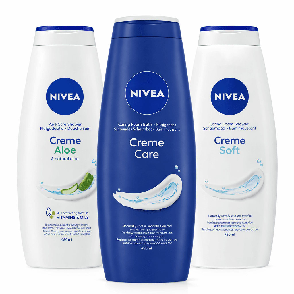 NIVEA Creme Soft Foam Bath
NIVEA Creme Care Foam Bath
NIVEA Creme Aloe Shower Gel