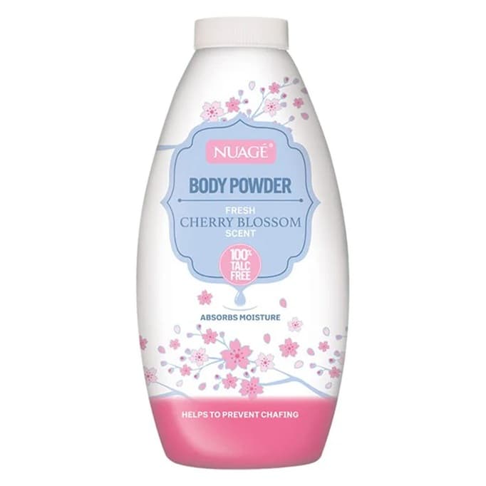 Nuage Body Powder Fresh Cherry Blossom пудра за тяло без талк с аромат на черешов цвят 250 г