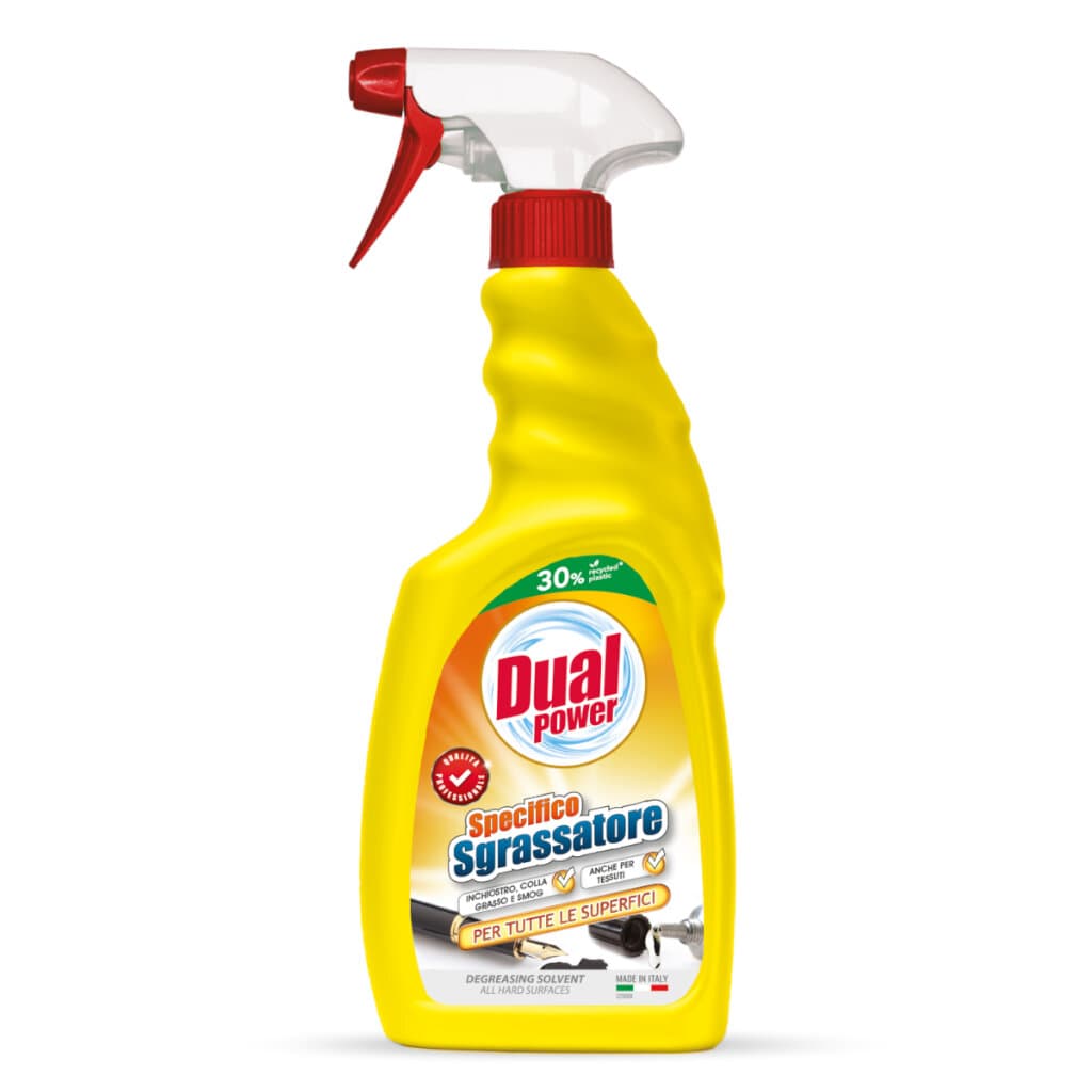 Dual Power Specifico Sgrassatore от Italchimica в опаковка, показваща предната страна с основна информация.