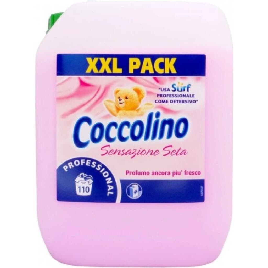 Coccolino Sensazione Seta (Pro Formula) в опаковка, показваща предната страна с основна информация.