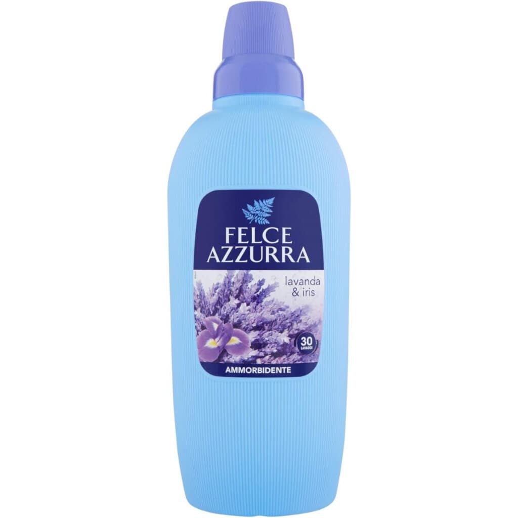 Felce Azzurra Омекотител за пране – Лавандула и Ирис – 2 л – Преден изглед на опаковката.