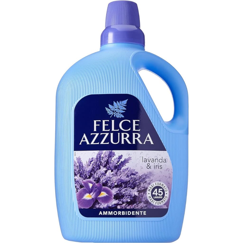Felce Azzurra Омекотител за пране – Лавандула и Ирис – 3 л – Преден изглед на опаковката.
