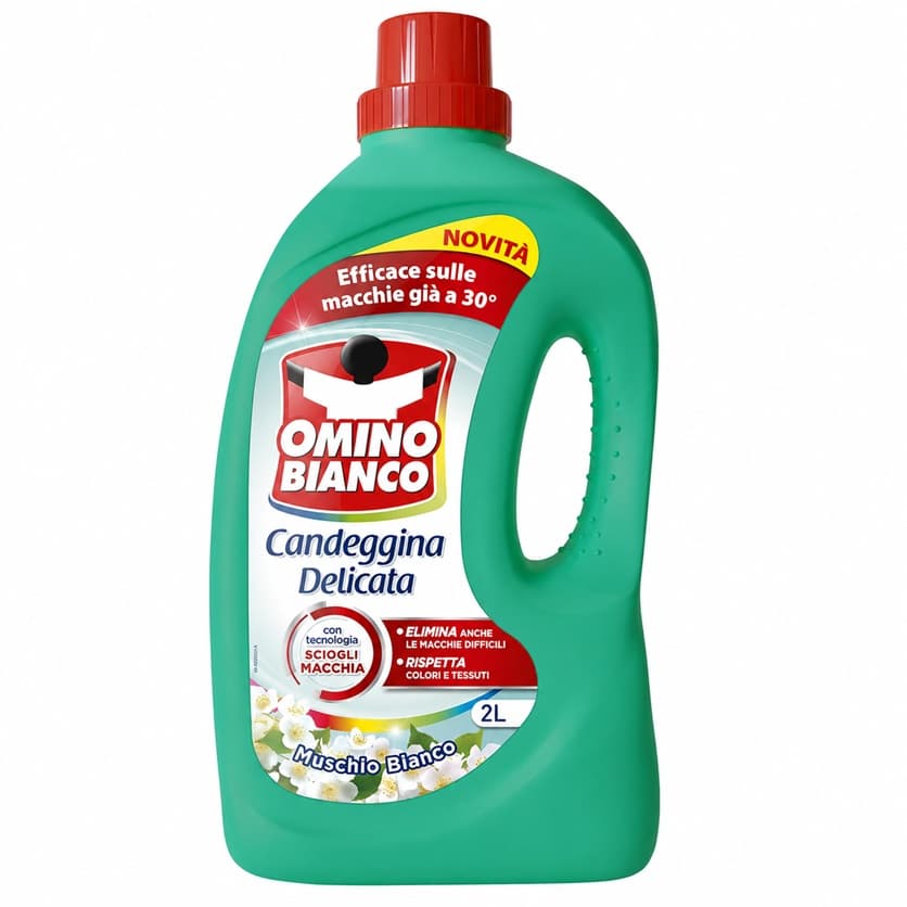 Omino Bianco Candeggina Delicata Muschio Bianco деликатна кислородна белина без хлор за бяло и цветно пране
