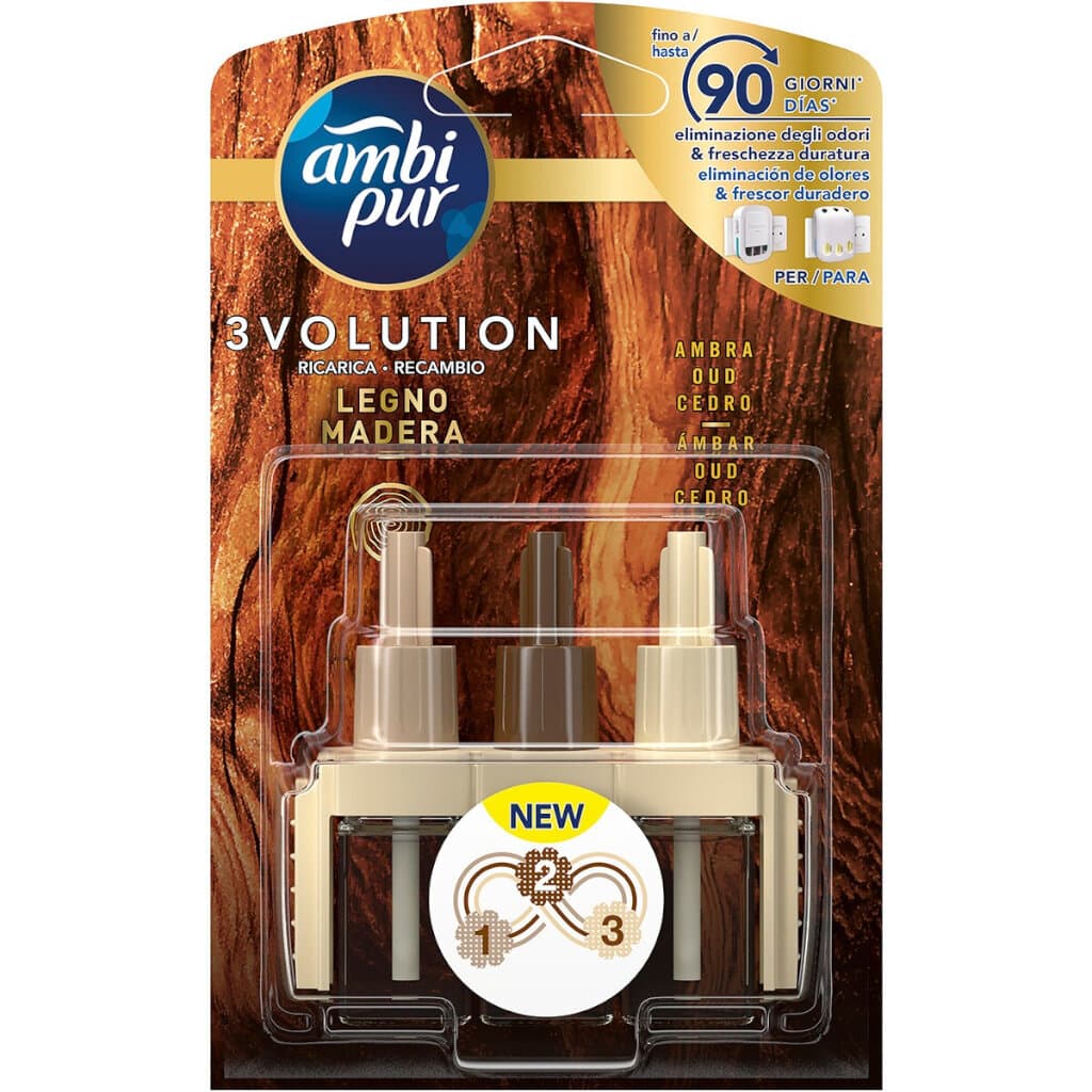 Пълнител за Ел. Дифузер Ambi Pur 3volution Legno Madera 90 дни