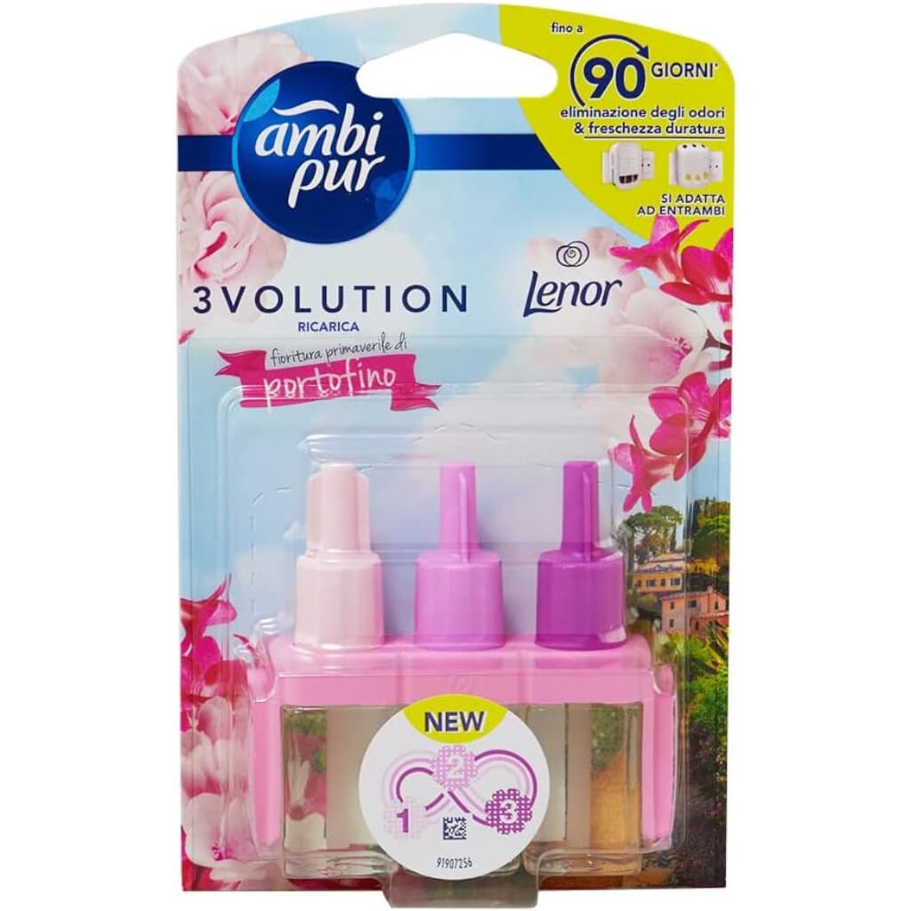 Ambi Pur 3Volution Електрическа резерва Scent of Portofino – Предна част на продукта.