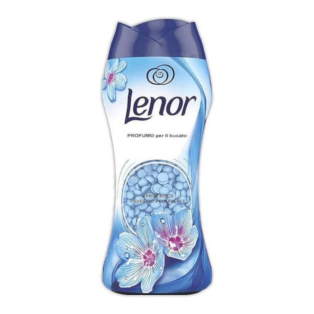Lenor Perle Profumate per Bucato Risveglio Primaverile – 210 г – Предна страна на опаковката с информация за продукта.